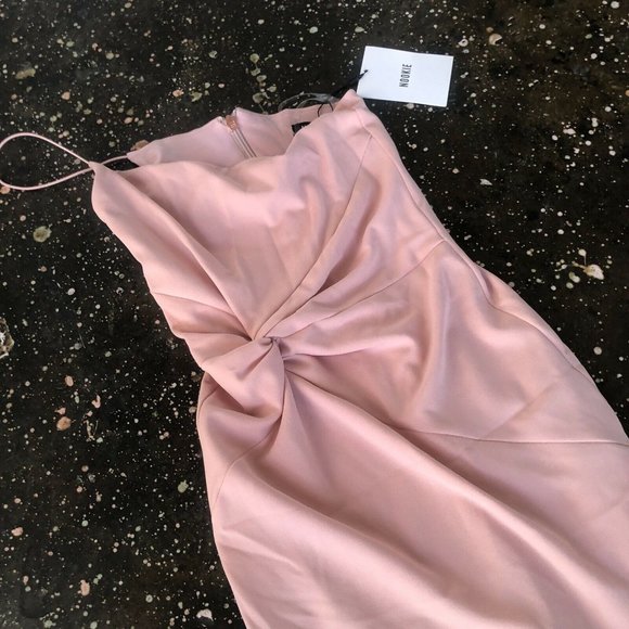 Nookie Lust One Shoulder Gown Long Dress Blush - Picture 7 of 7